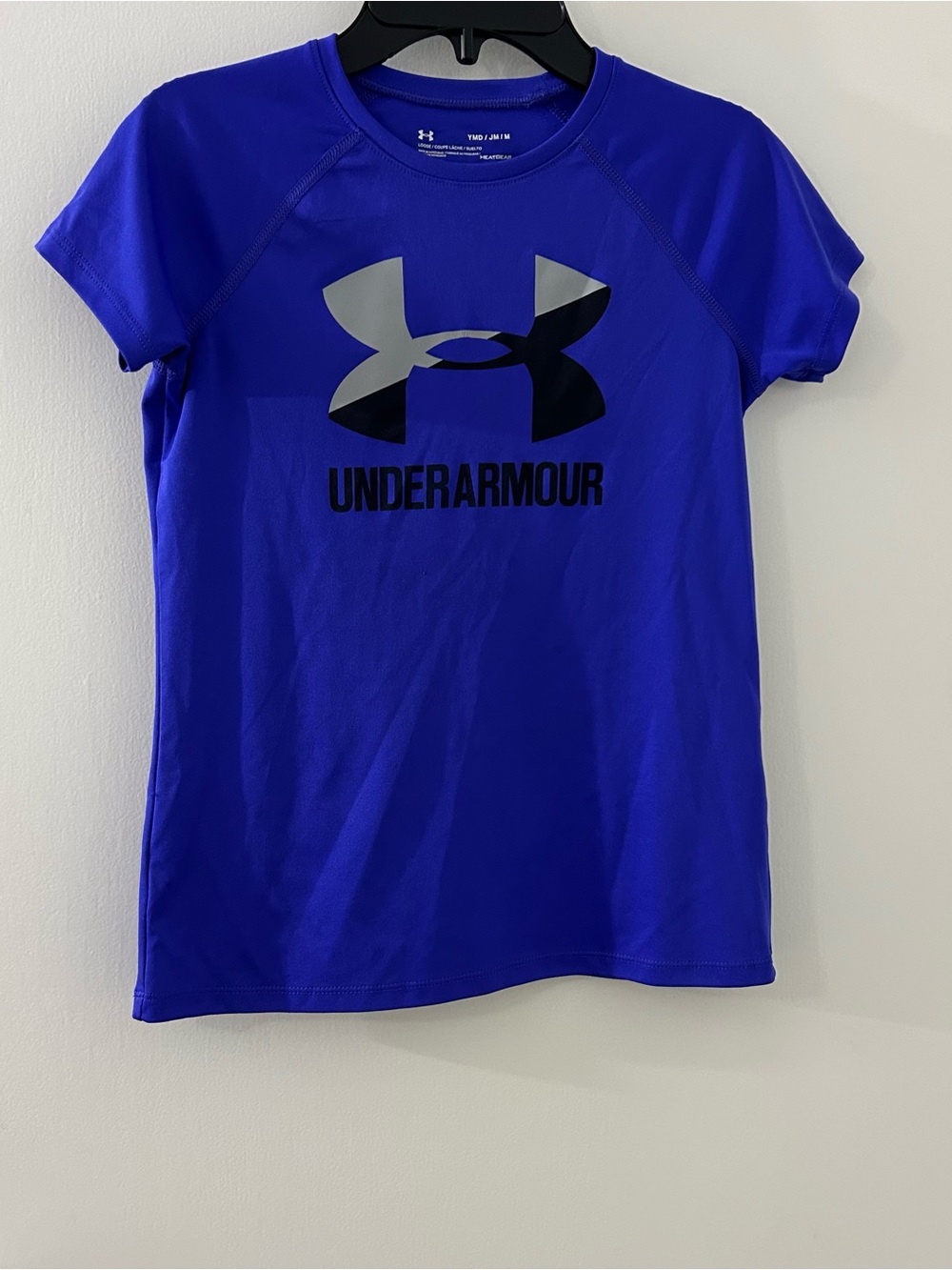 Under Armour Kids Blue Logo Performance Tee
